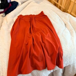 Women's  Burnt Orange A-Line Skirt